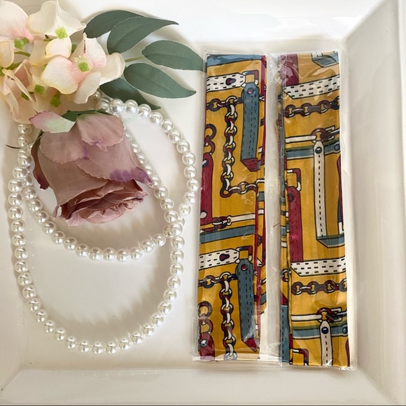 Purse Hair Ribbon Skinny Scarf Set 3/$20 - Picture 5 of 10